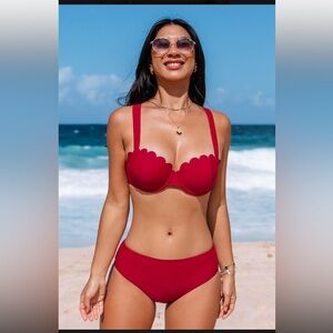 Cupshe Sangria Bliss Bikini Set